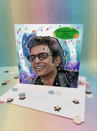 Jeff goldblum you did it celebration card 