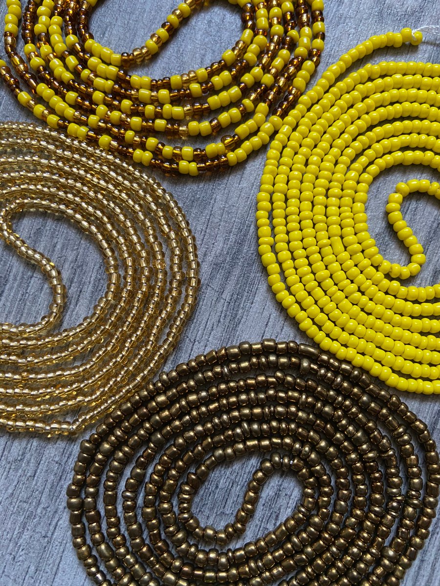 Yellow Green Tie on Waistbeads Collection Lilith Wh listics