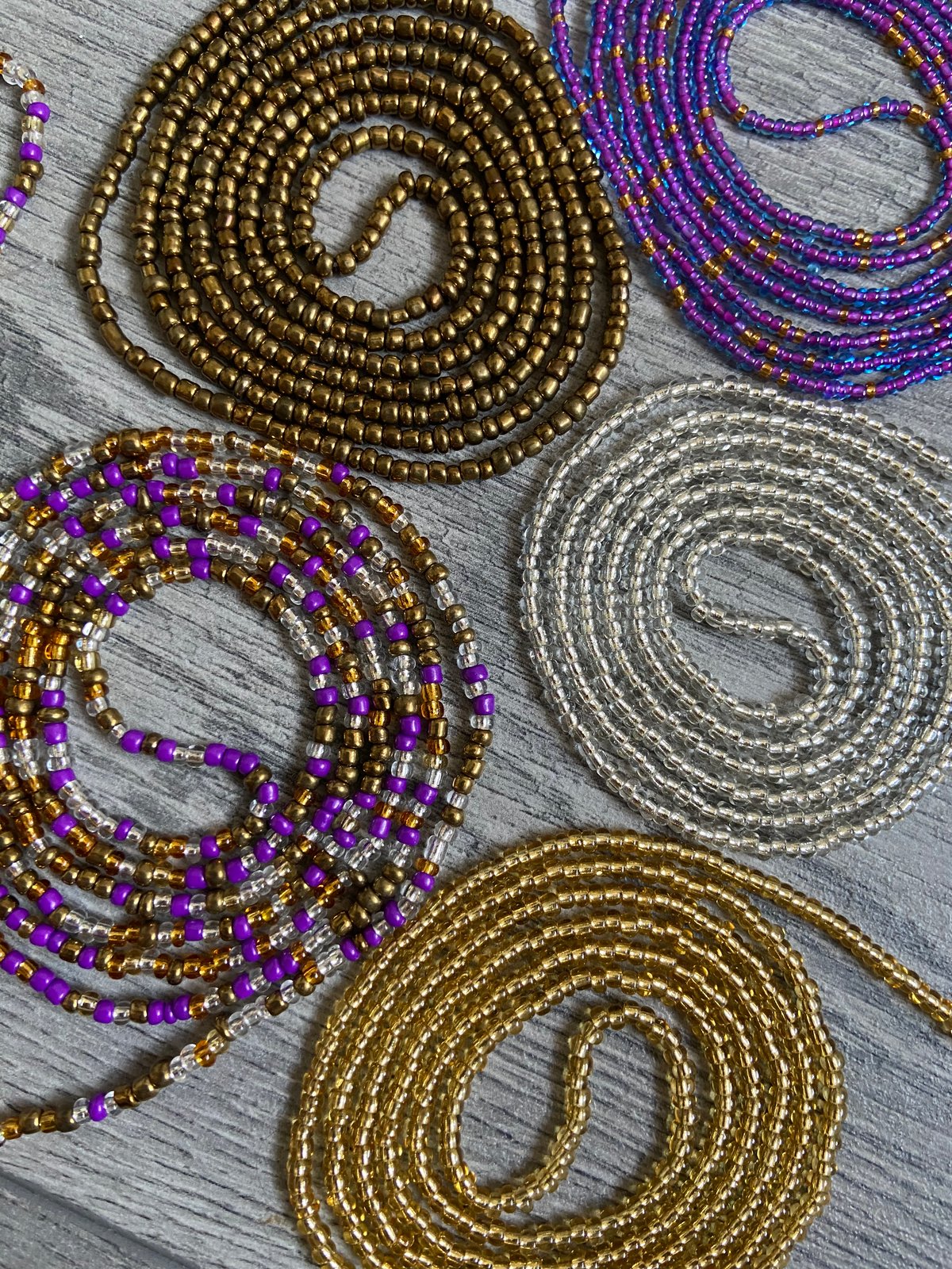 Image of Purple Tie on Waistbeads Collection