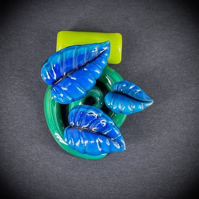 Image of 3 Blue Leaf Pendant