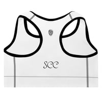 Image 2 of White Skull Sports Bra