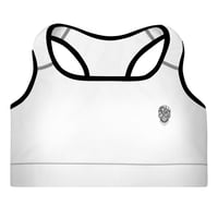 Image 1 of White Skull Sports Bra