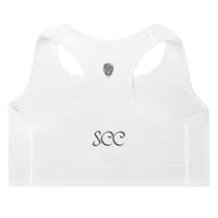 Image 4 of White Skull Sports Bra