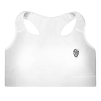 Image 3 of White Skull Sports Bra