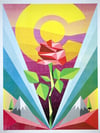ROSE OF THE ROCKIES SIGNED SERIGRAPH