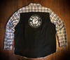Rhino Records UPcycled  t-shirt flannel 