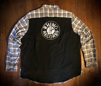 Image 1 of Rhino Records UPcycled  t-shirt flannel 
