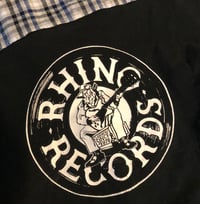 Image 2 of Rhino Records UPcycled  t-shirt flannel 