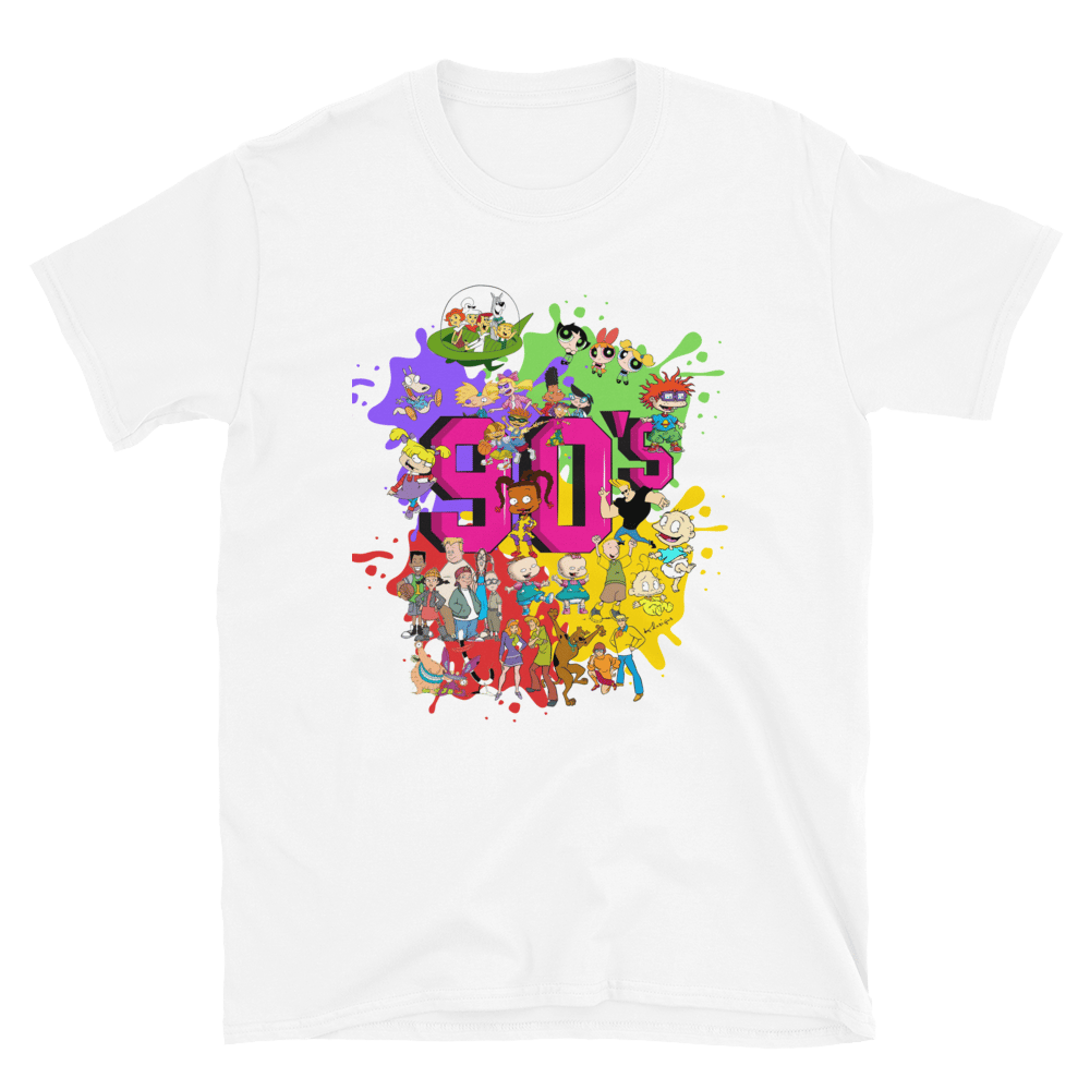 Image of 90's Theme Childhood Cartoon T-shirt