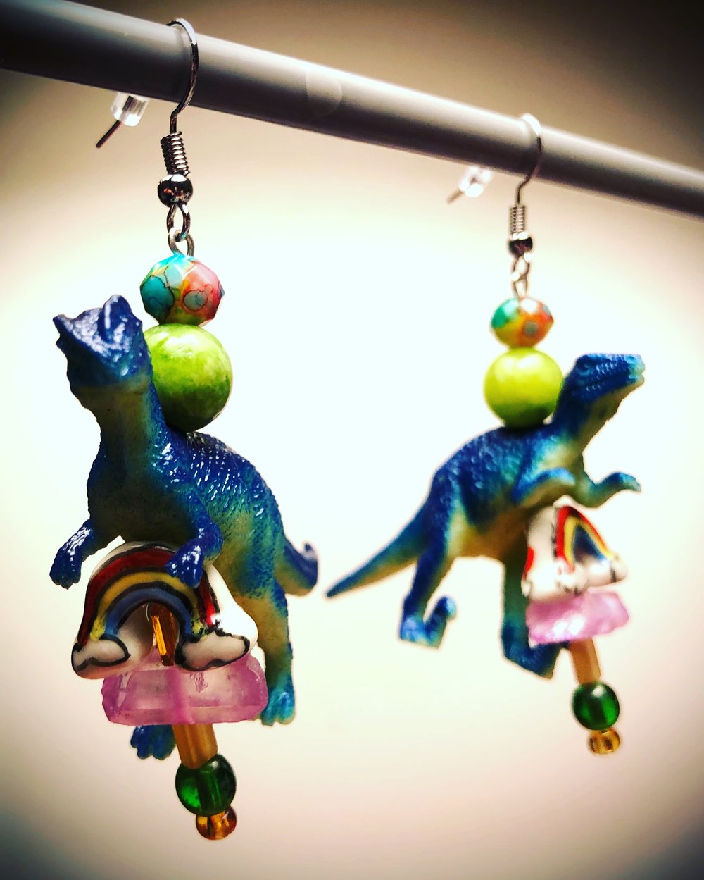 Dinooooosaur earrings