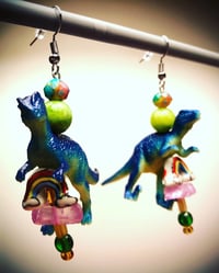 Image 3 of Dinooooosaur earrings