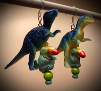 Image 2 of Dinooooooooosaur earrings