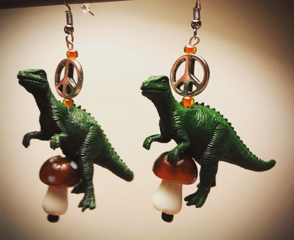 Dinooooooooosaur earrings
