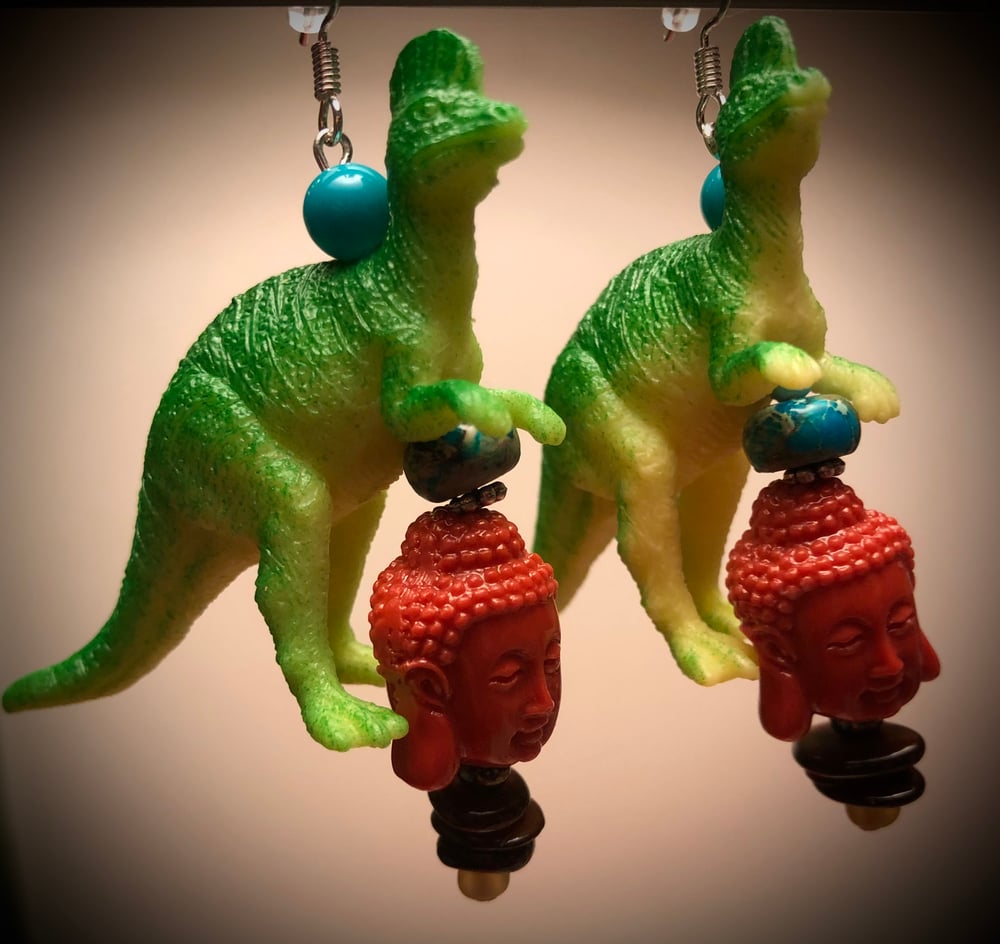 Dinooooooooosaur earrings