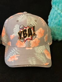 Orange floral "YBA" Strapback