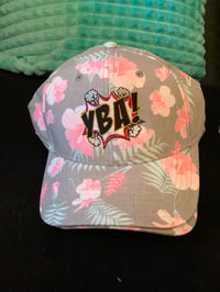 Pink Floral "YBA" Strapback