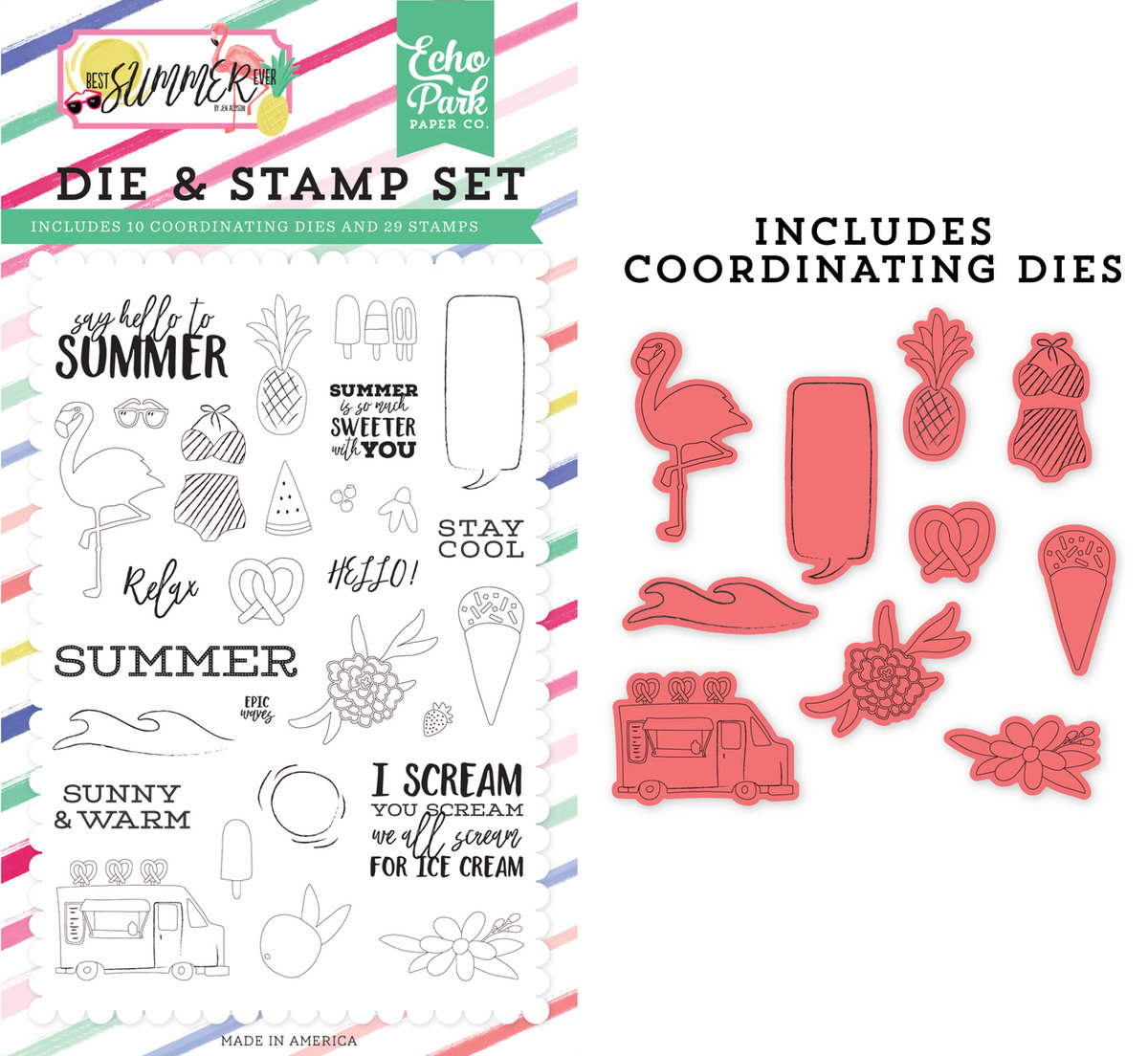 Echo Park | Best Summer Ever Die & Stamp Set