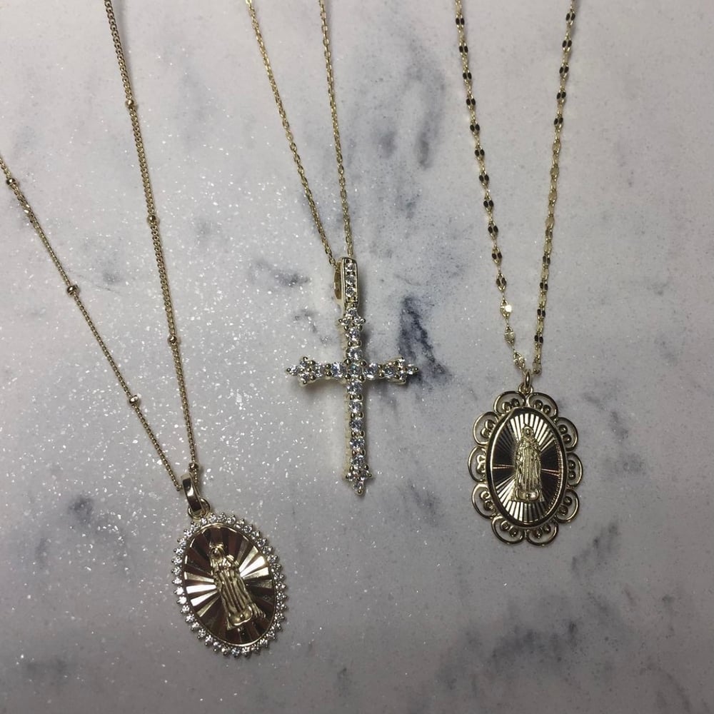 Image of Virgen Mary Dainty Necklace 