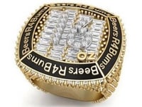 Custom Beers4bums SuperBowl Ring