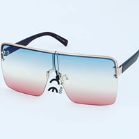 Image 2 of Oversized Ombre Sunglasses 