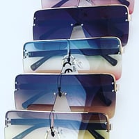 Image 3 of Oversized Ombre Sunglasses 