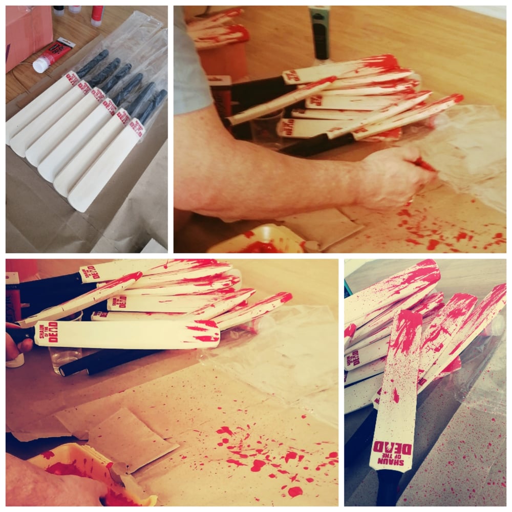 Shaun Of The Dead Custom Mini Cricket Bat's