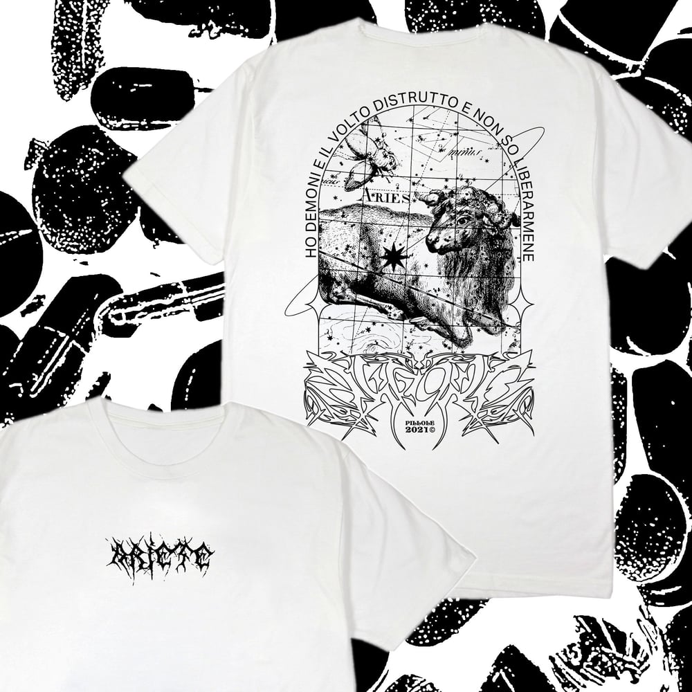 Image of Ariete: PILLOLE T-Shirt (bianca)