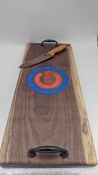 Image 4 of Custom Chicago Cubs Charcuterie Board