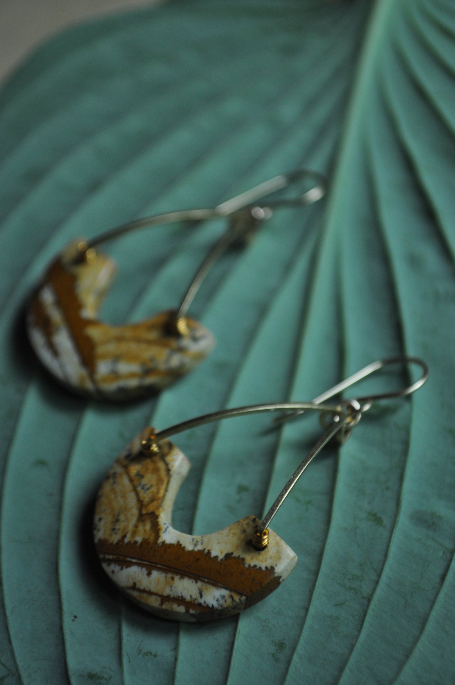 Image of One of a Kind Picture Jasper Arc Dangles