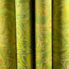 Marbled Paper Gouache on Chartreuse