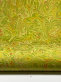 Marbled Paper Gouache on Chartreuse