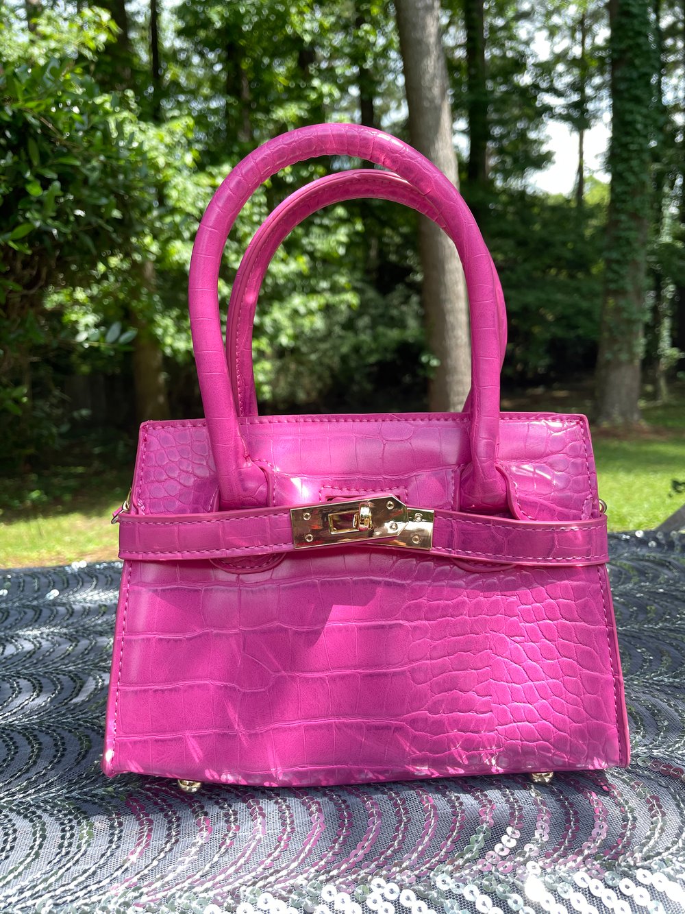 Image of “Mini Birkin” Lengthy Lady Bag