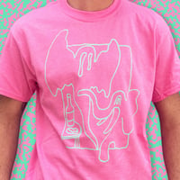 Image 1 of An Elephant Walks Into a Bar Tee