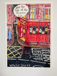 Image 1 of Winchin Spot #7 - Doon the Side of the Phoenix Bar - Original A3 Screenprint