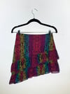 Betsey Johnson Silk Rainbow Skirt 