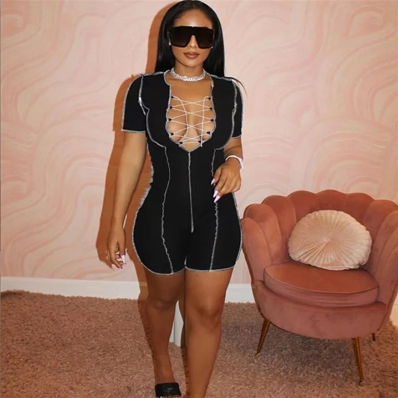 Image of “Thugged Out  ⚫️” Romper