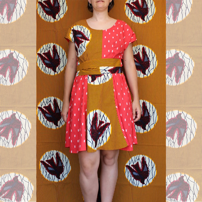 Vestido DIMBALE golondrina