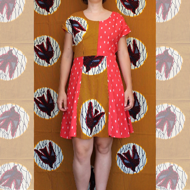 Vestido DIMBALE golondrina