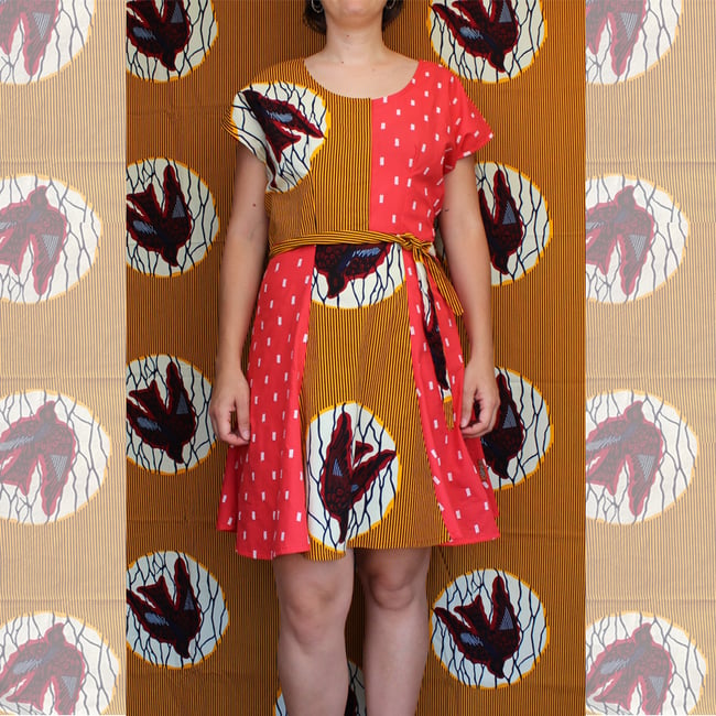 Vestido DIMBALE golondrina