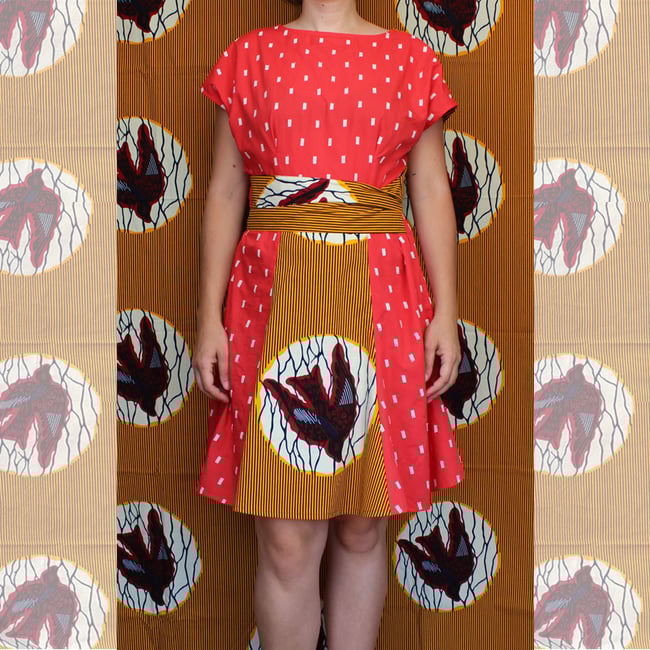 Vestido DIMBALE golondrina