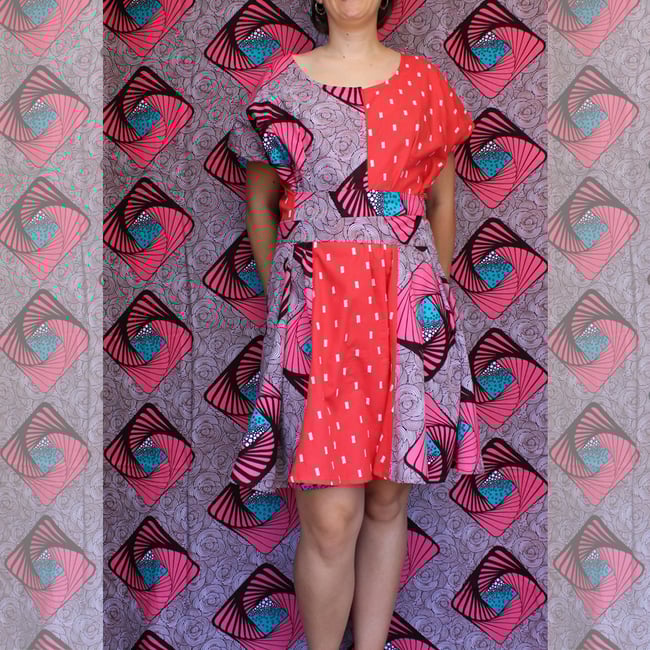 Vestido DIMBALE espirales