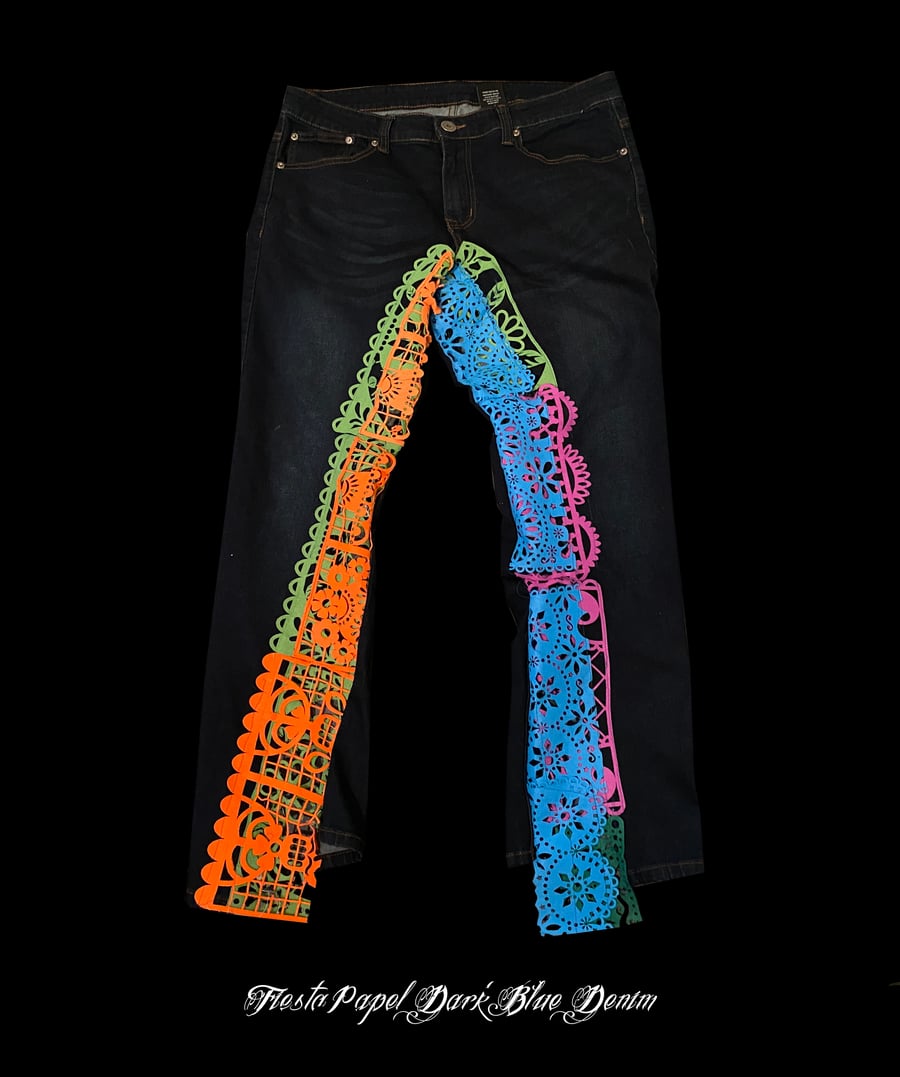 Image of RETALIATION- Fiesta Papel Dark Blue Denim