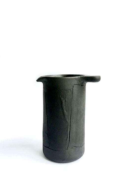 Black Stoneware Pitcher