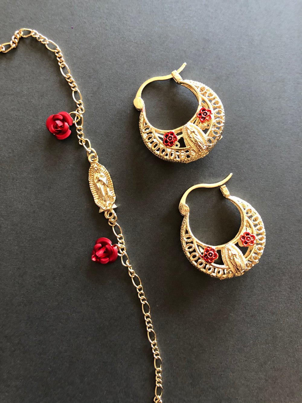 Image of New! Virgencita Bracelet / Earrings 
