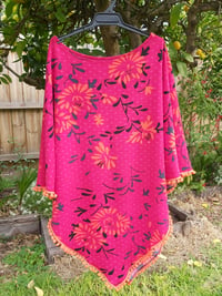 Image 2 of KAT Poncho - red/orange