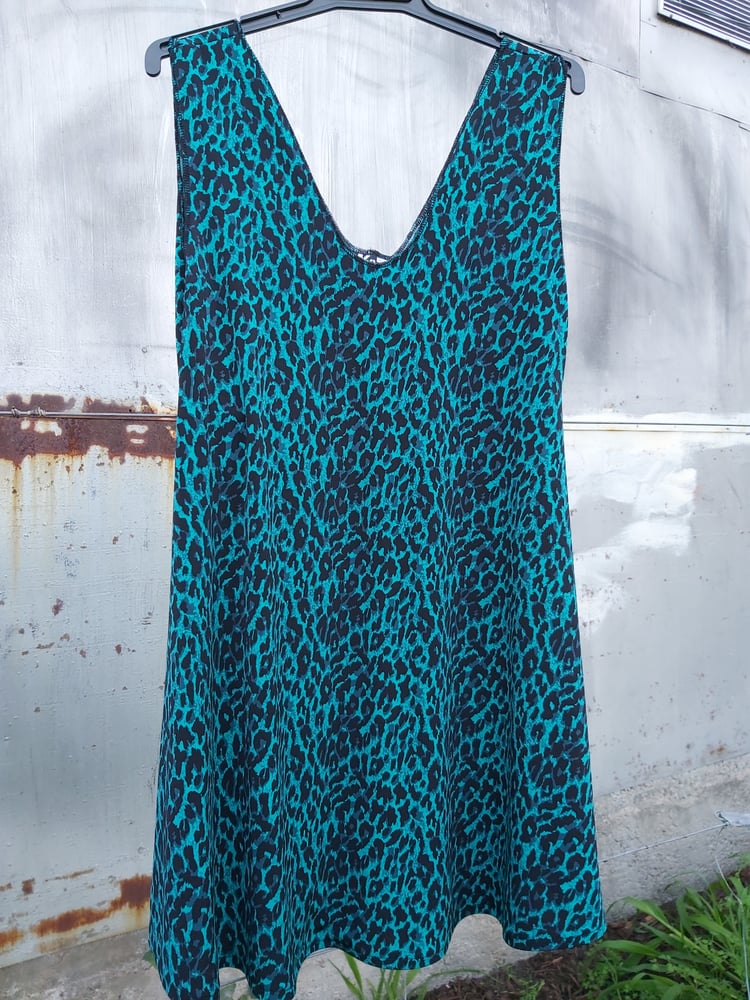 Image of Swing Top/Dress - Blue leopard