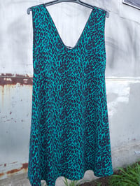 Swing Top/Dress - Blue leopard