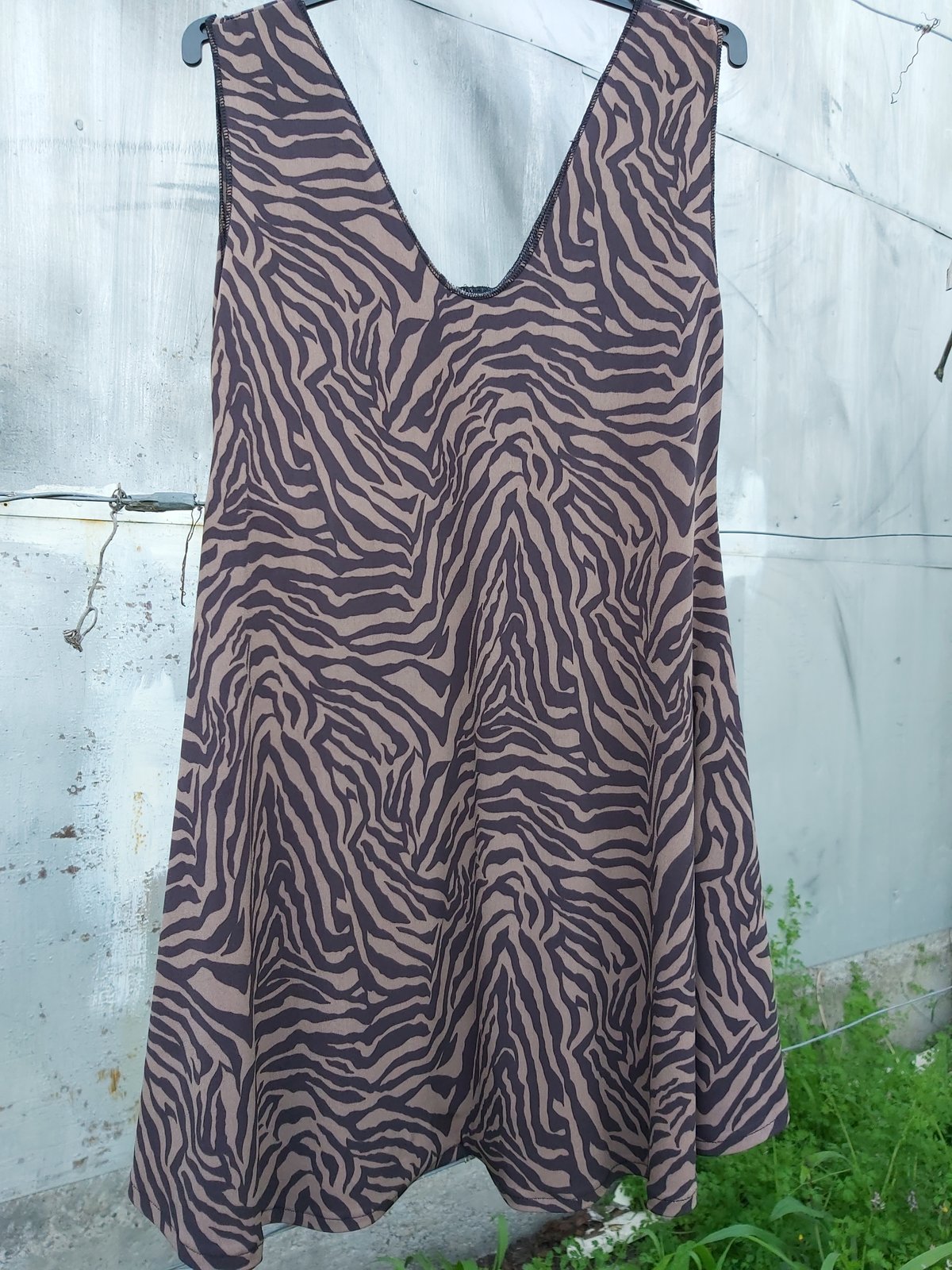 Image of KAT Swing Top/Dress - Brown zebra