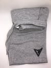 Side Cover Logo Sweat Shorts (Grey W/Blk Logo)