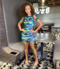 Image 1 of Green Abstract | Dress